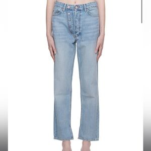 Ganni Light Blue Straight Leg Jeans